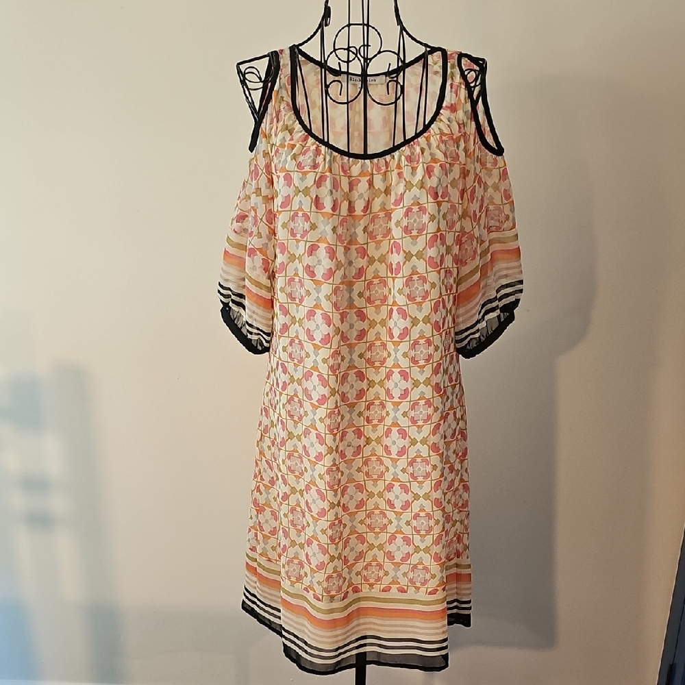 Black Rainn Multicolor Off-Shoulder Dress